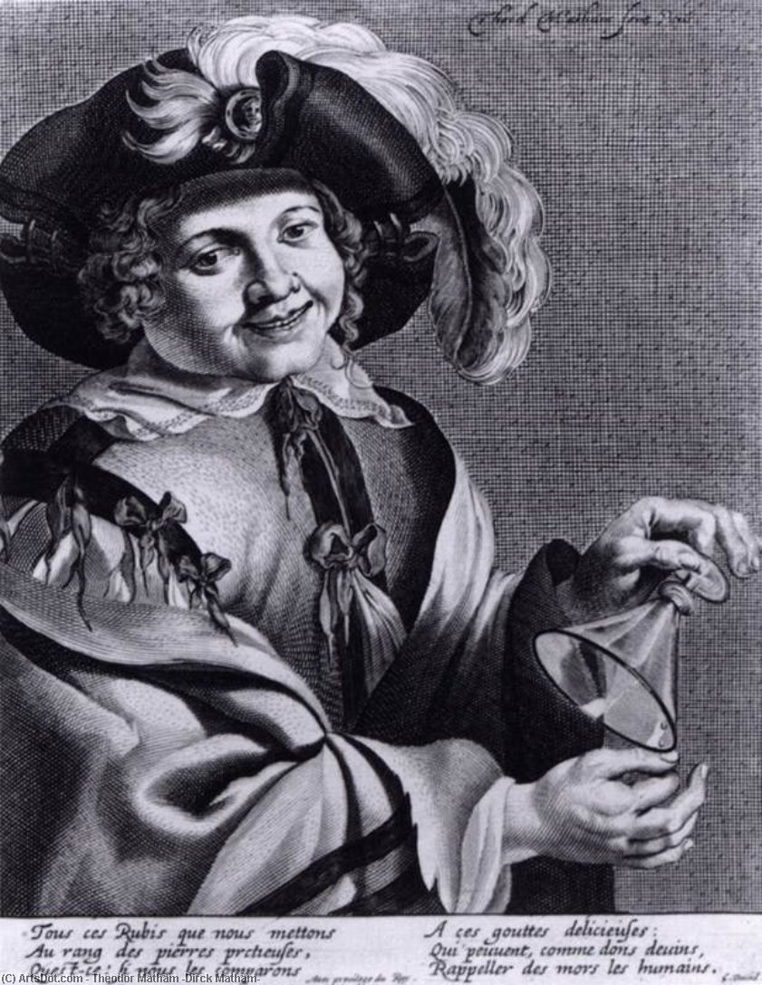 Merry Toper — Theodor Matham (dirck Matham)
