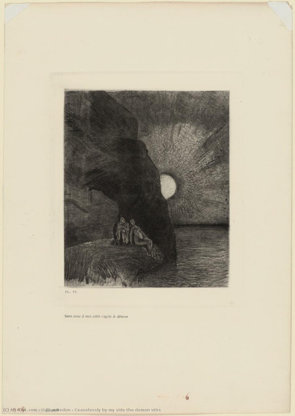 Ceaselessly By My Side The Demon Stirs — Odilon Redon