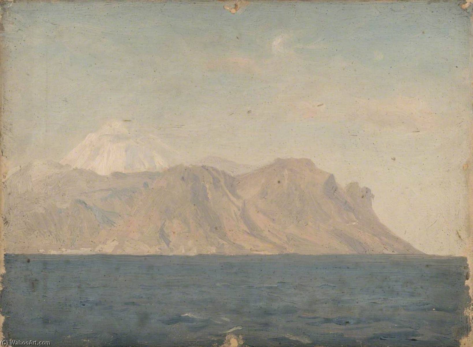 A Coastal Scene (probably The Peak Of Tenerife) — John Fraser