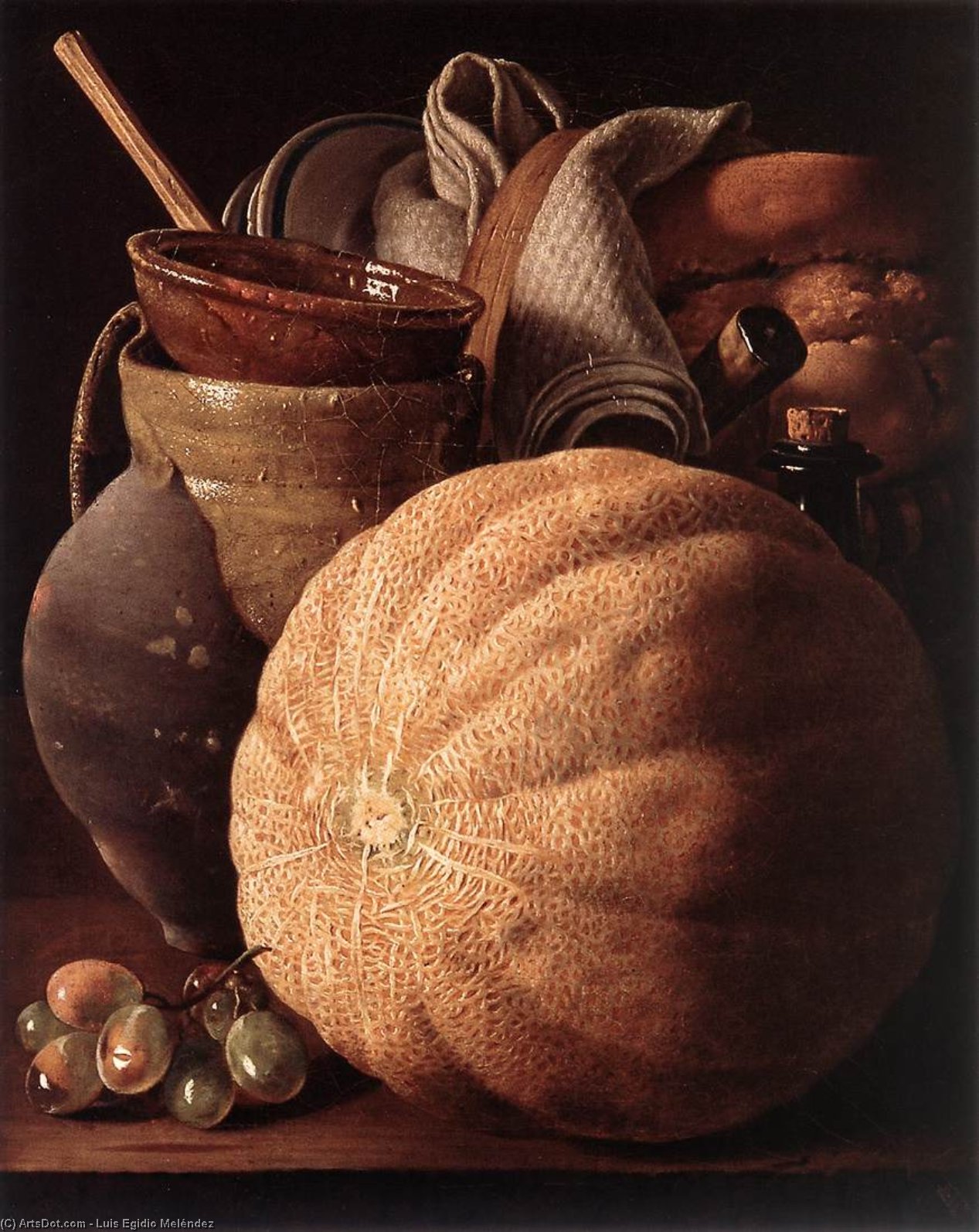 Still-life With Cantaloup Melon — Luis Egidio Meléndez