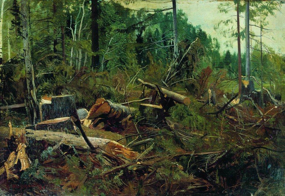 Felling — Ivan Ivanovich Shishkin