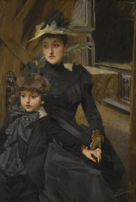 Mrs. Weguelin And Her Son — Anders Leonard Zorn