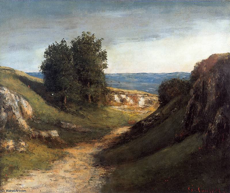 Paysage Guyere — Gustave Courbet