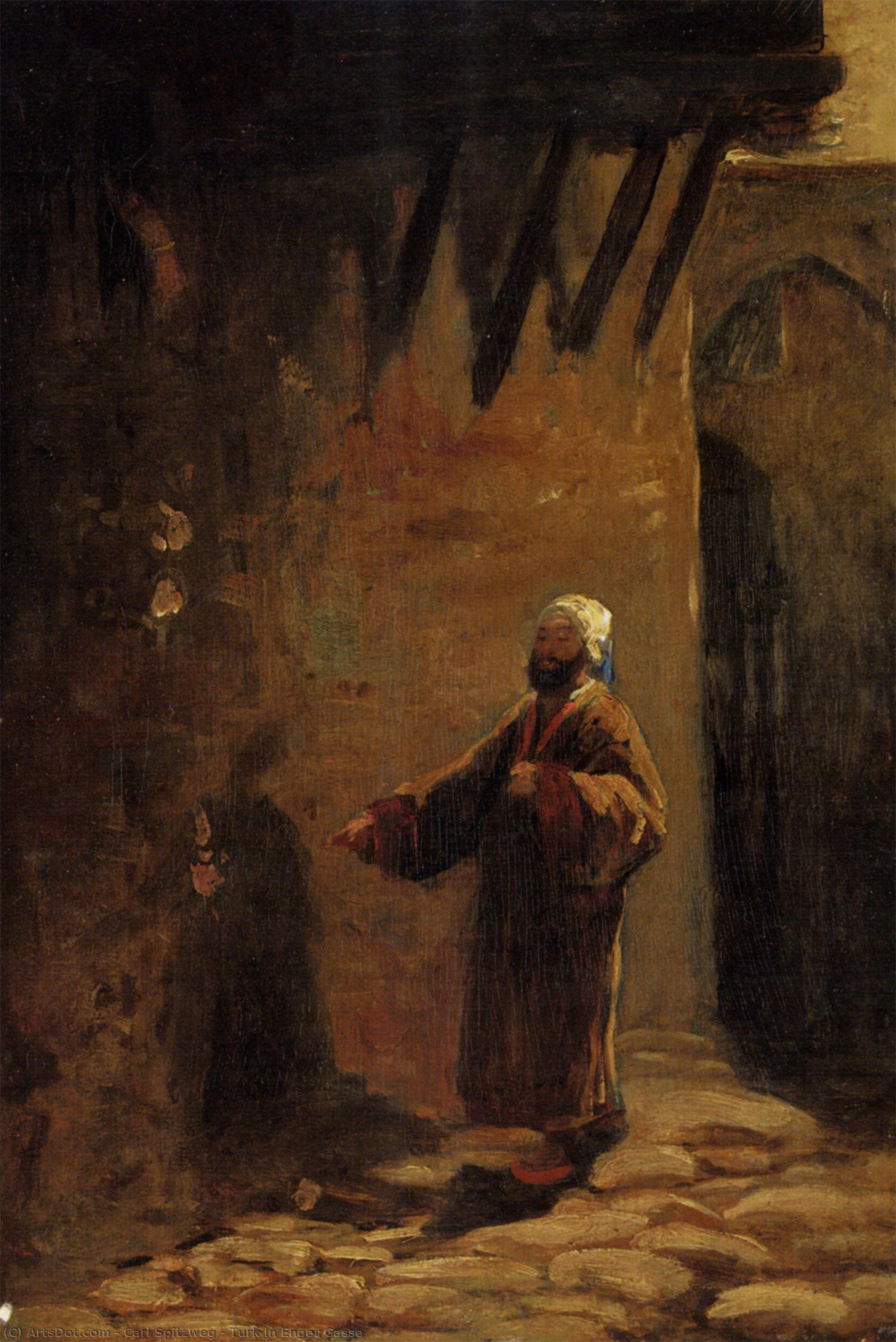 Turk In Enger Gasse — Carl Spitzweg