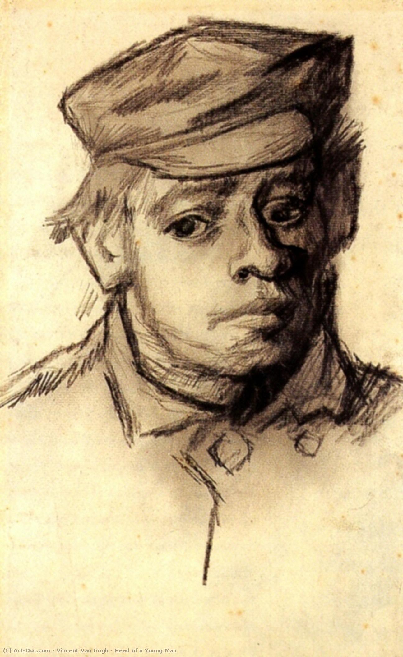 Head Of A Young Man — Vincent Willem Van Gogh