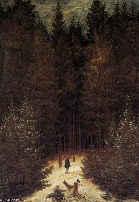 The Chasseaur In The Forest — Caspar David Friedrich
