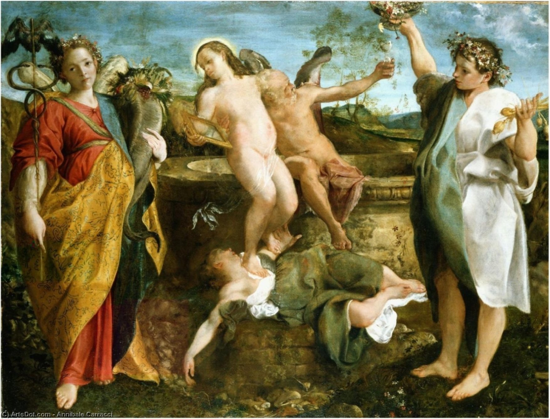 An Allegory Of Truth And Time — Annibale Carracci