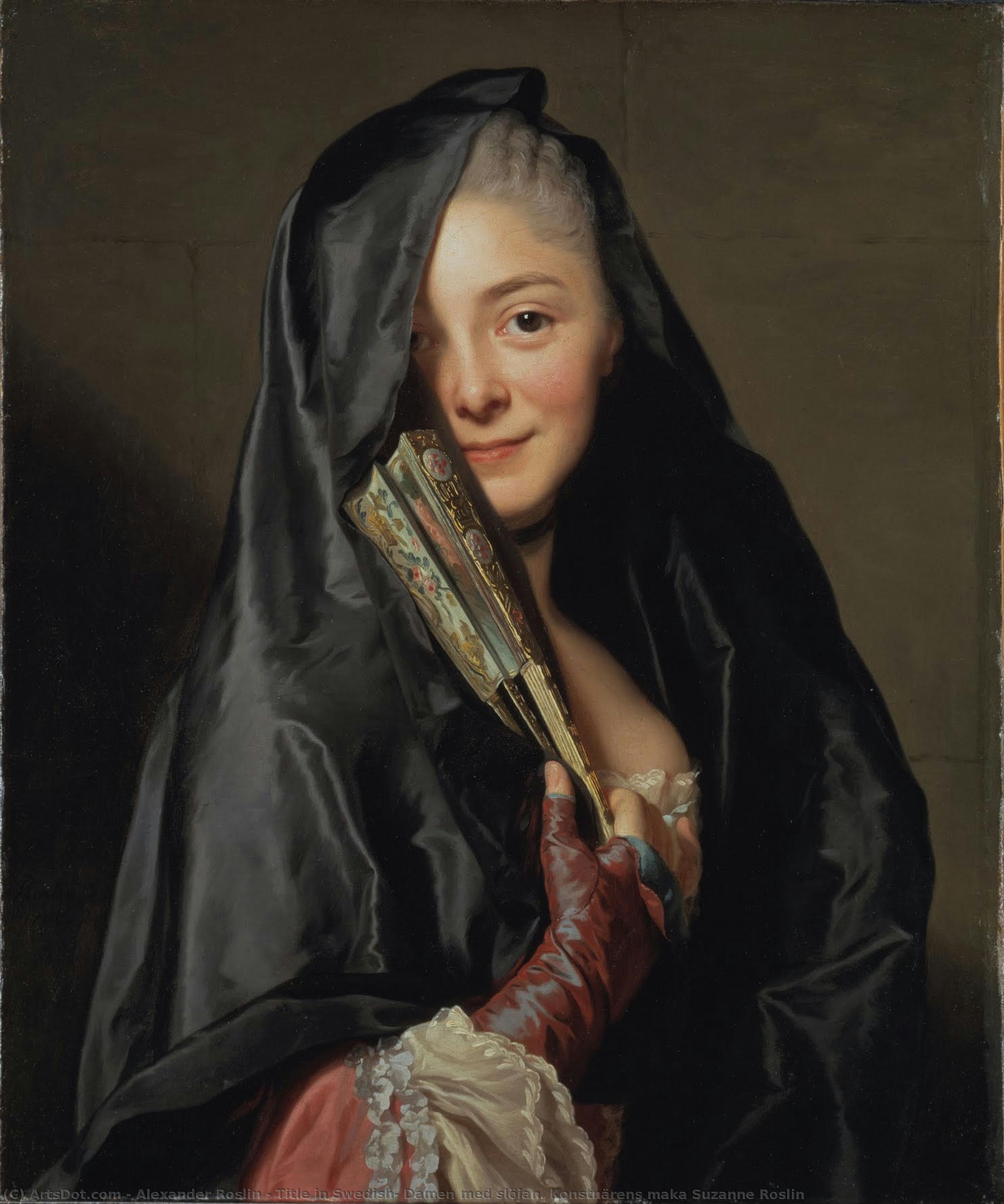 Title In Swedish: Damen Med Slöjan. Konstnärens Maka Suzanne Roslin — Alexander Roslin