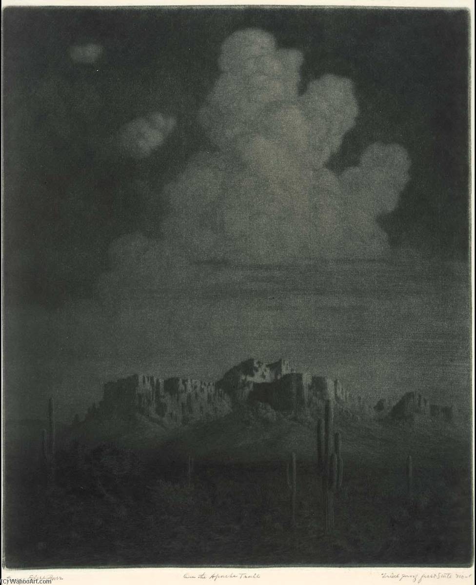Superstition Mountain, Apache Trail, Arizona, Right — George Elbert Burr
