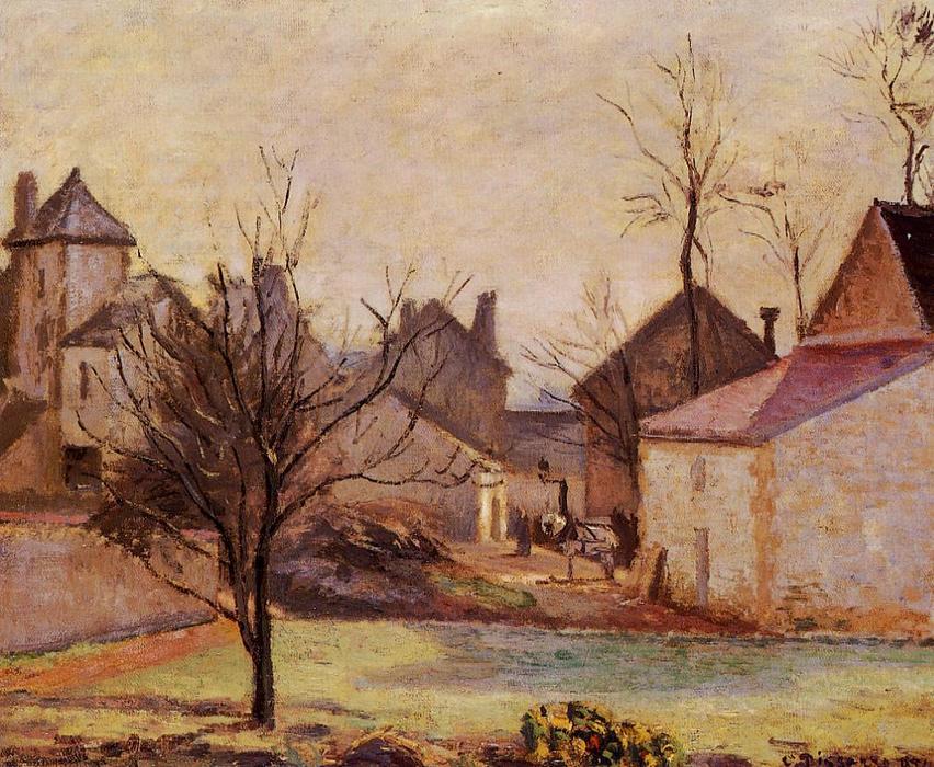 Farmyard In Pontoise — Camille Pissarro