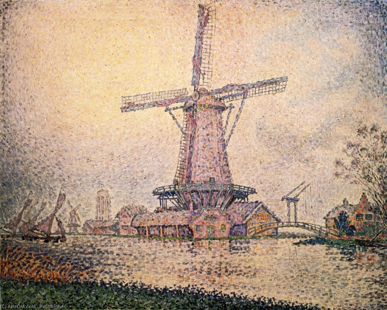 Dutch Mill At Edam — Paul Signac