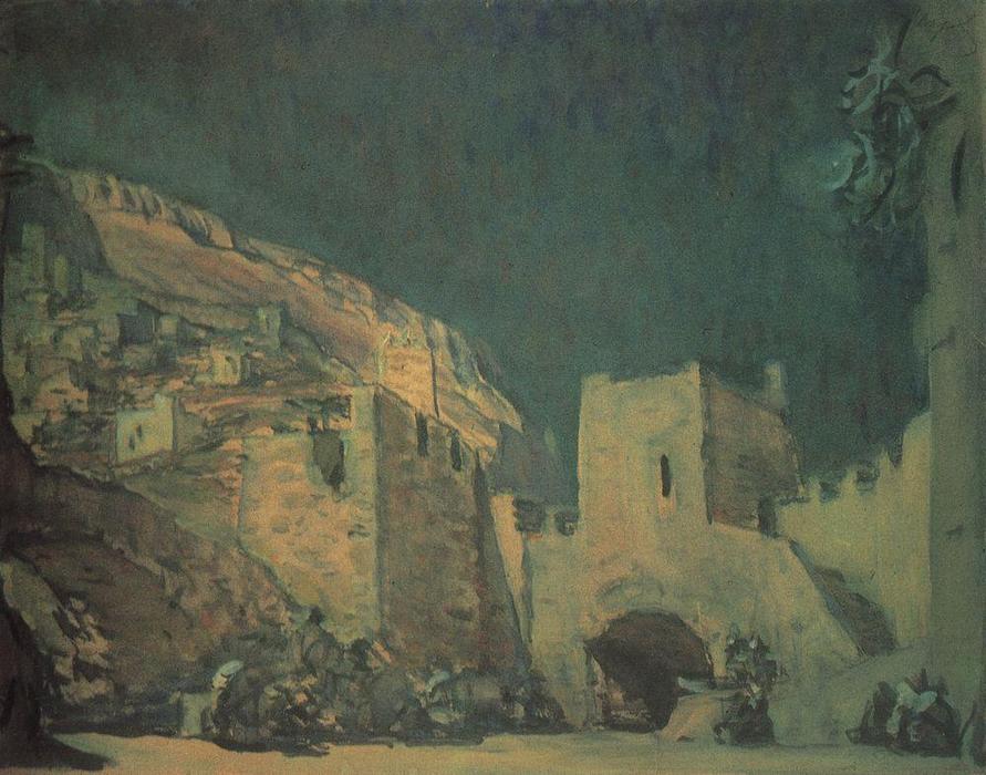 Set Design For The Opera ''judith'' By Alexander Serov — Valentin Alexandrovich Serov