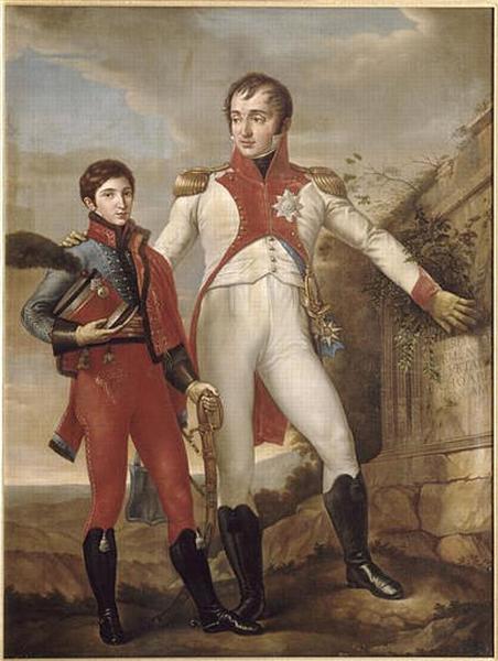Louis Bonaparte, Roi De Hollande Et Louis Napoleon, Prince Royal De Hollande — Jean Baptiste Joseph Wicar