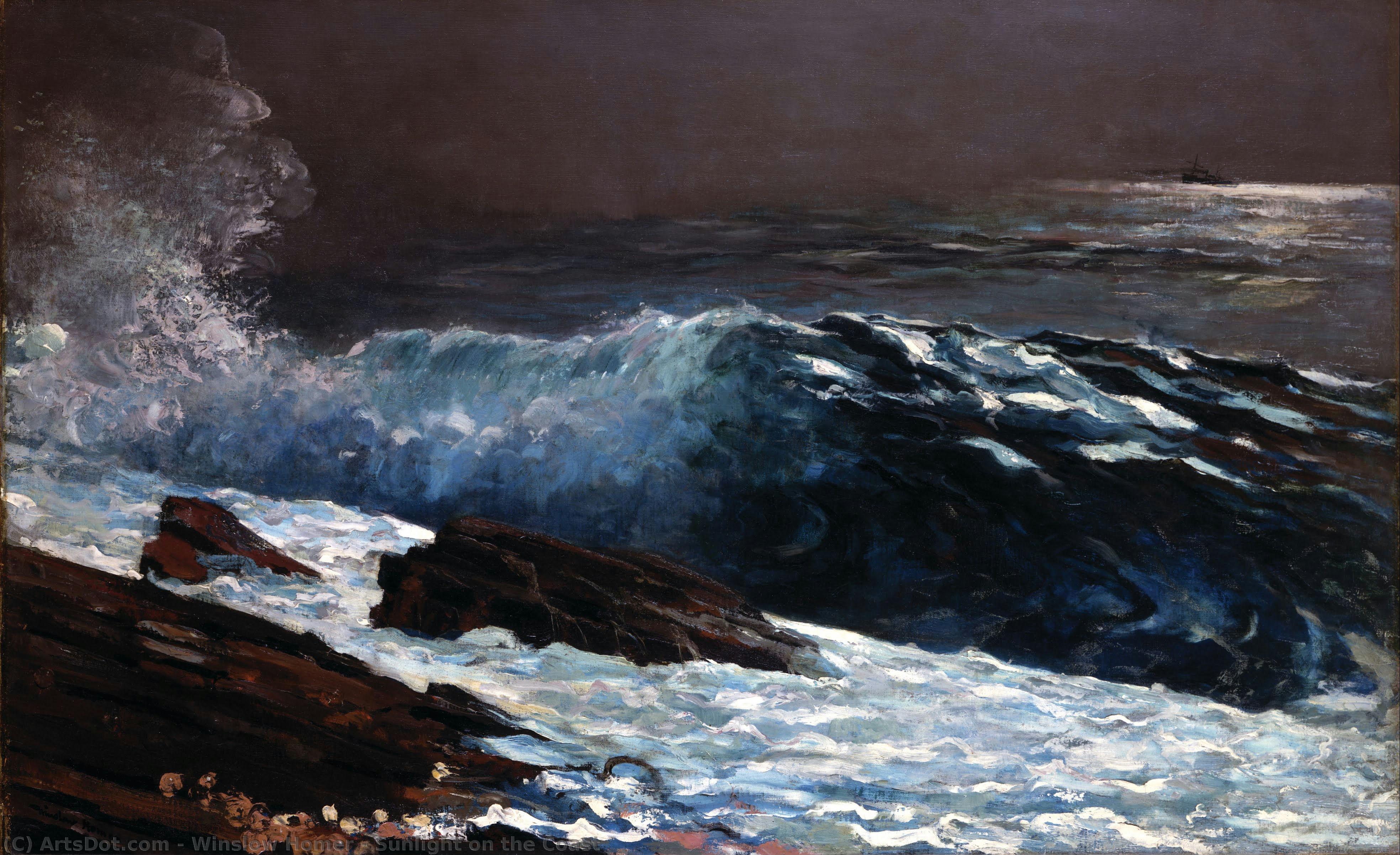 Sunlight On The Coast — Winslow Homer