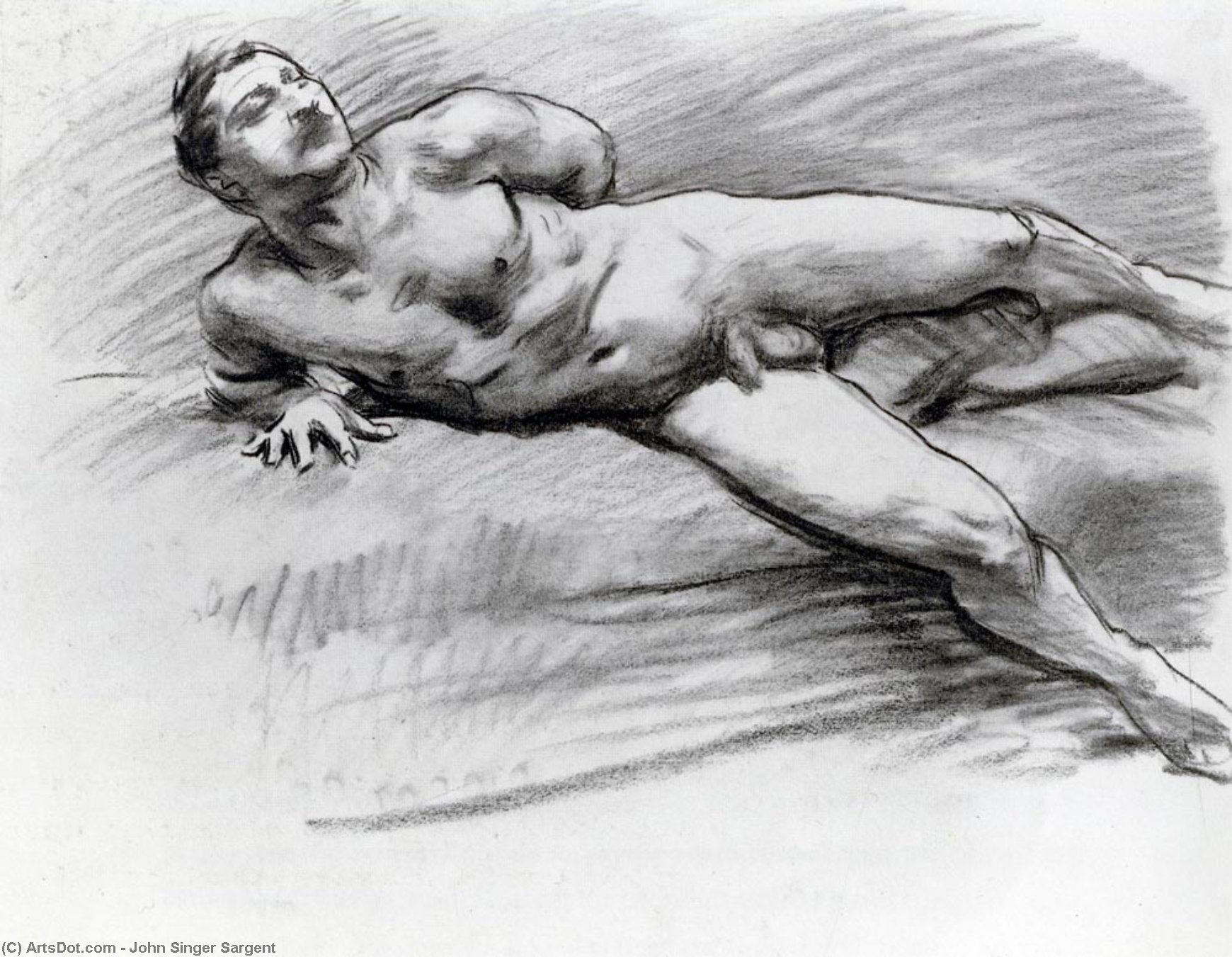 Reclining Nude — John Singer Sargent