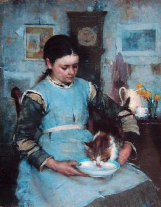 A New Arrival — Walter Frederick Osborne