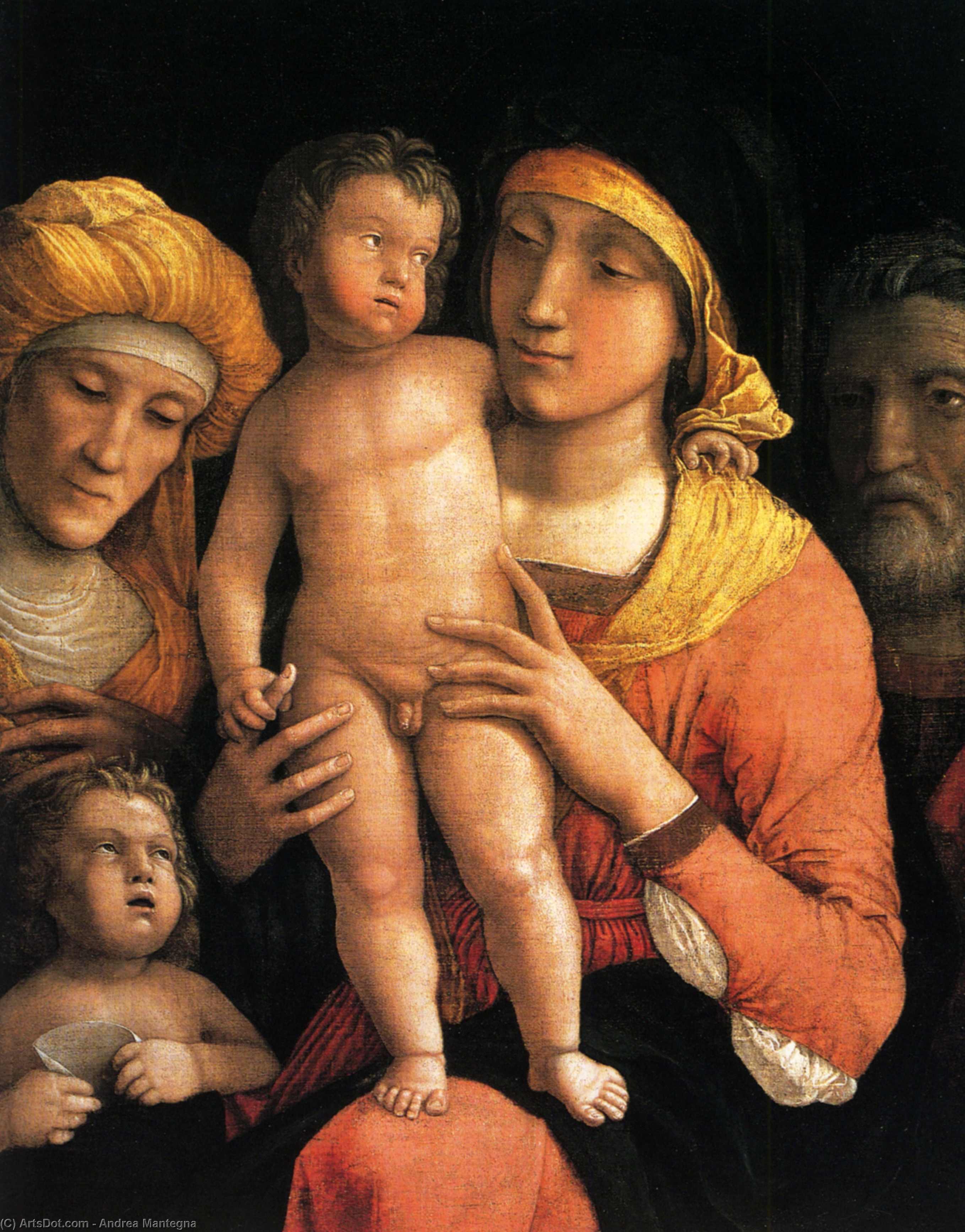 The Holy Family With Saint Elizabeth And The Infant John The Baptist — Andrea Mantegna