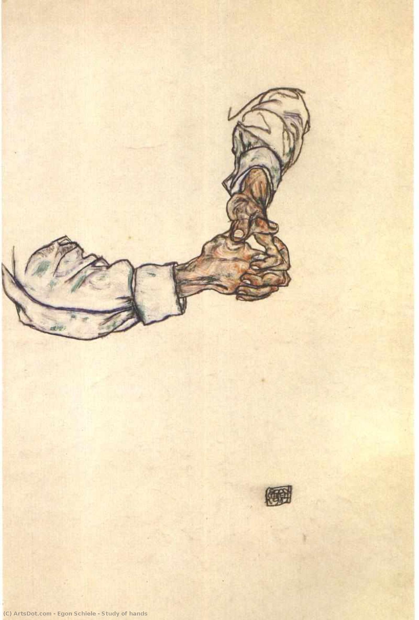 Handstudie — Egon Schiele