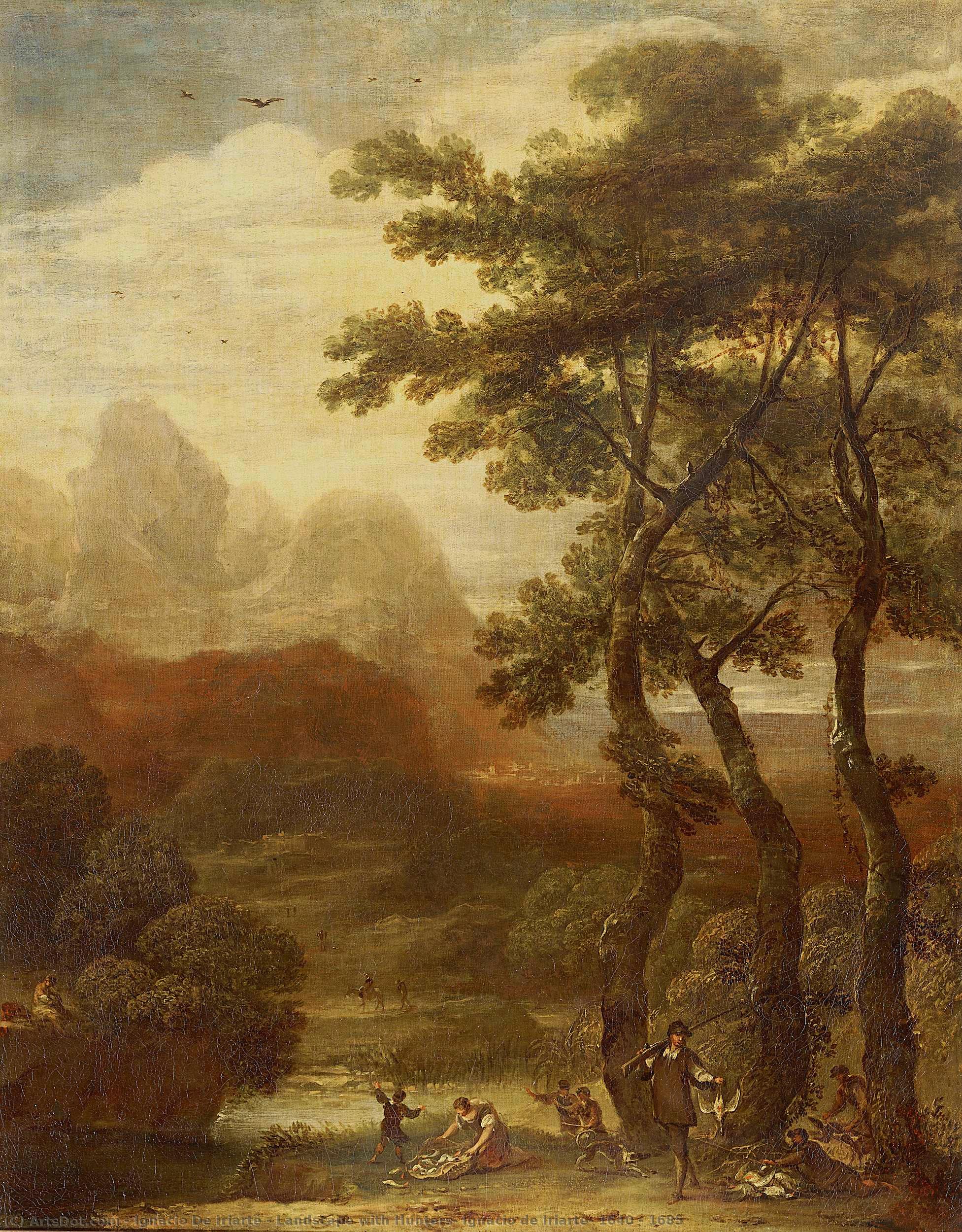 Landscape With Hunters, Ignacio De Iriarte, 1640 - 1685 — Ignacio De Iriarte