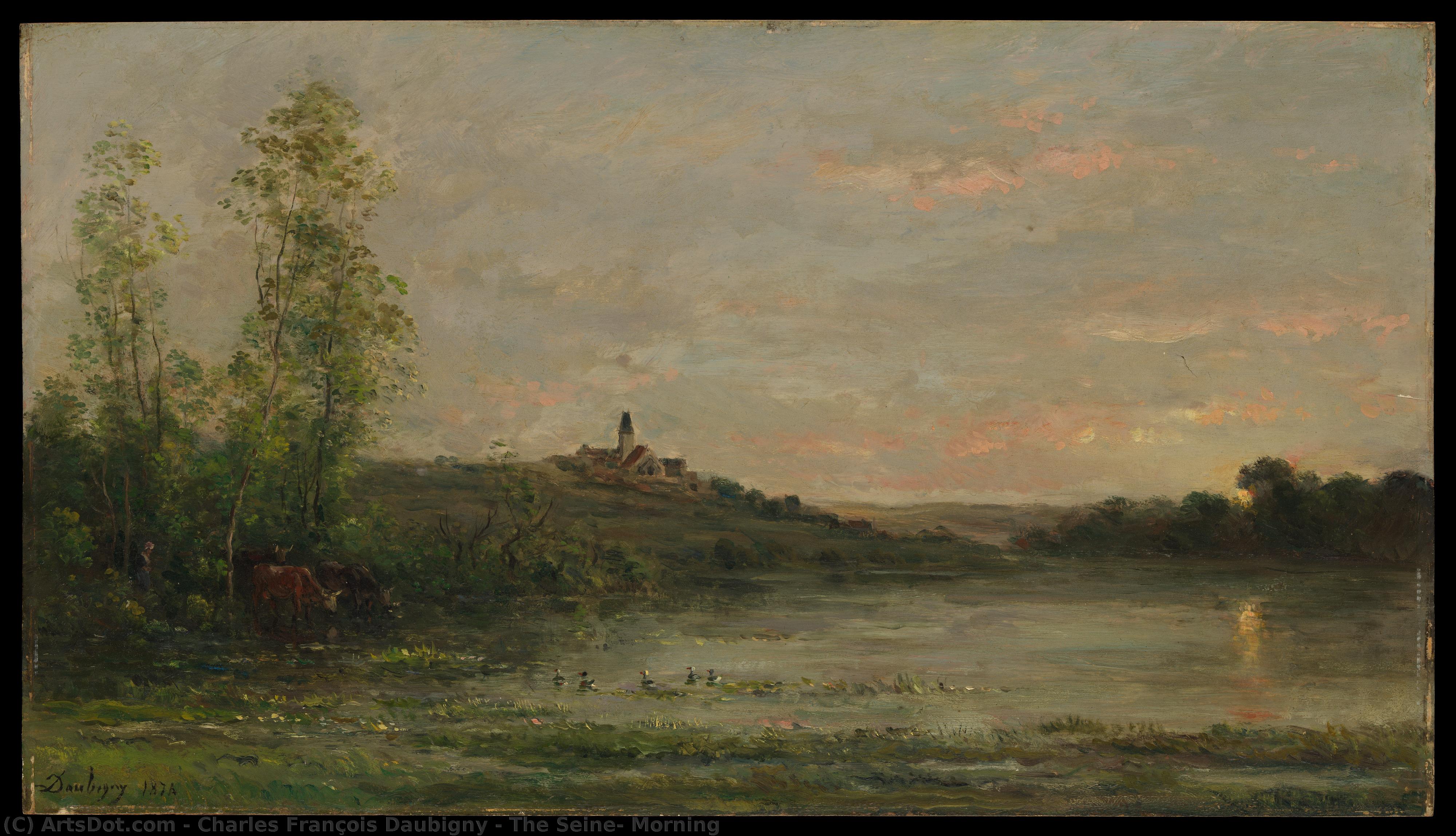 The Seine: Morning — Charles-françois Daubigny