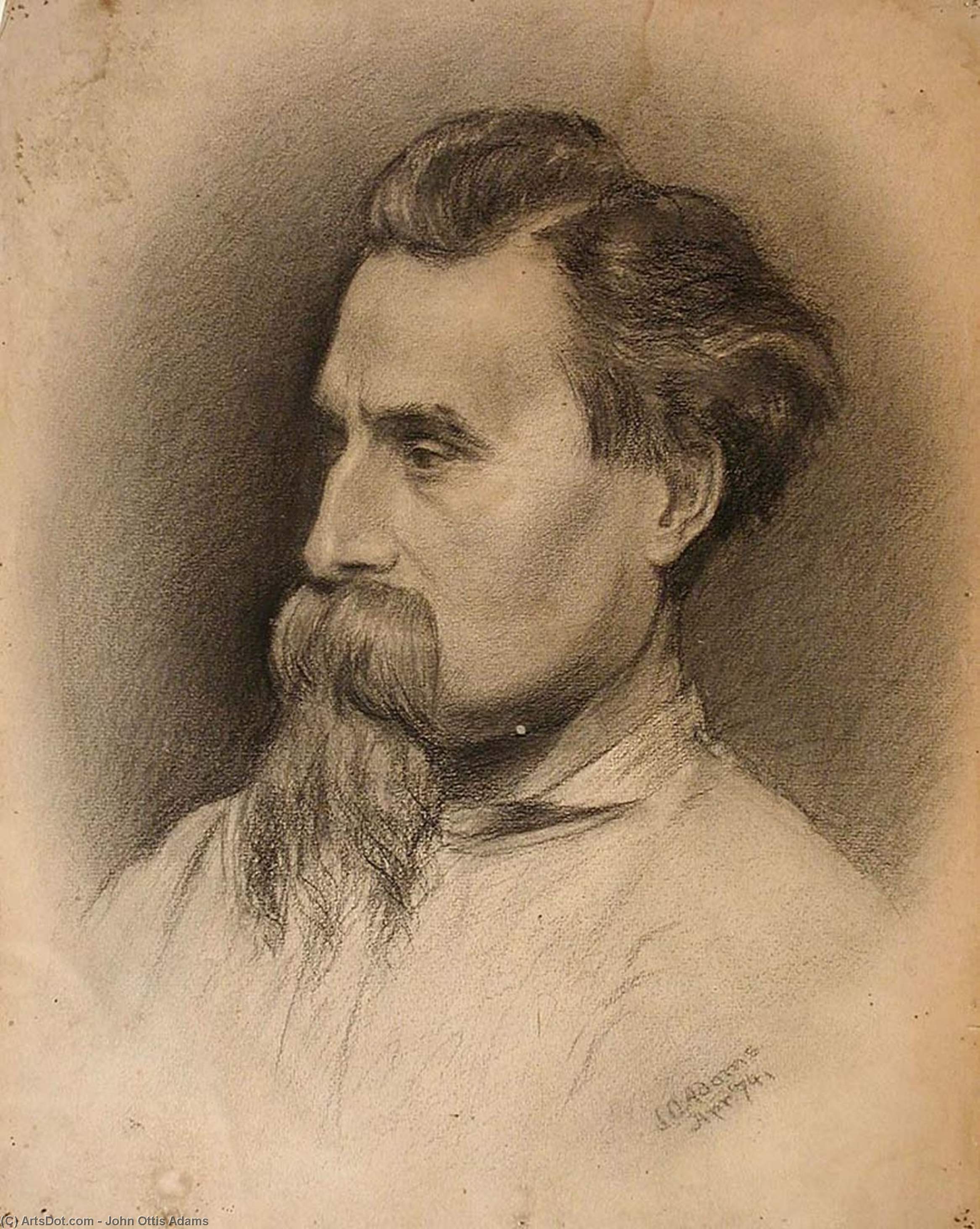 Study Of A Bearded Man 1 — John Ottis Adams