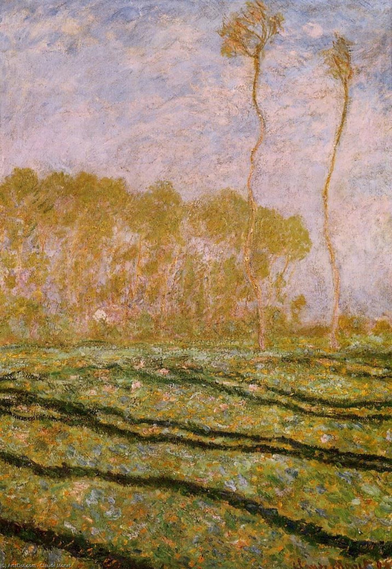 Springtime Landscape At Giverny — Claude Monet