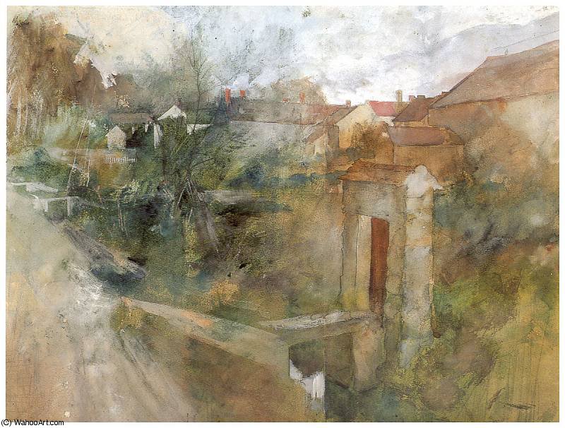 Vista De Montcourt — Carl Larsson