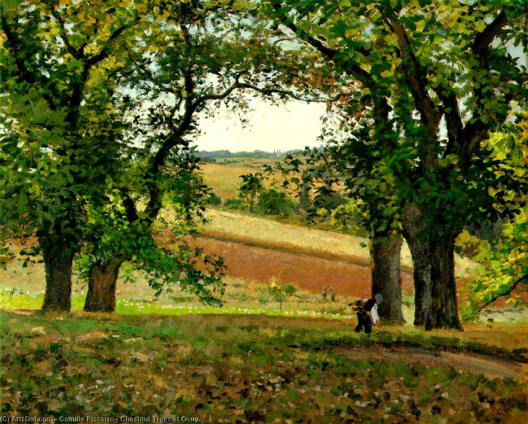 Chestnut Trees At Osny — Camille Pissarro