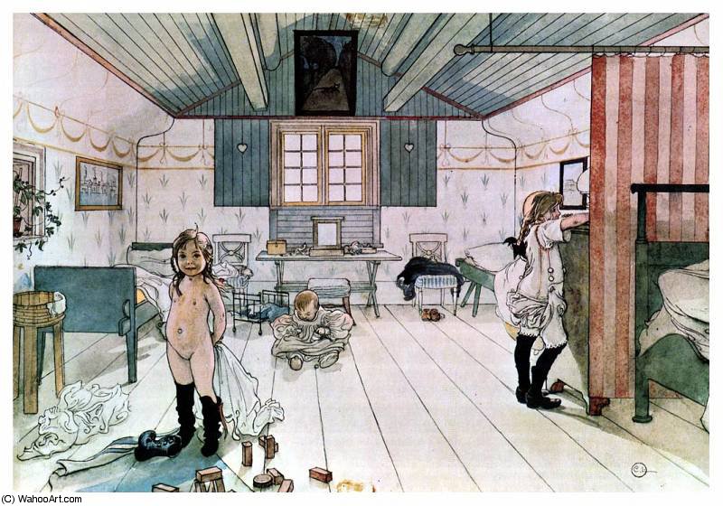 Mamas And The Little Girls Room — Carl Larsson