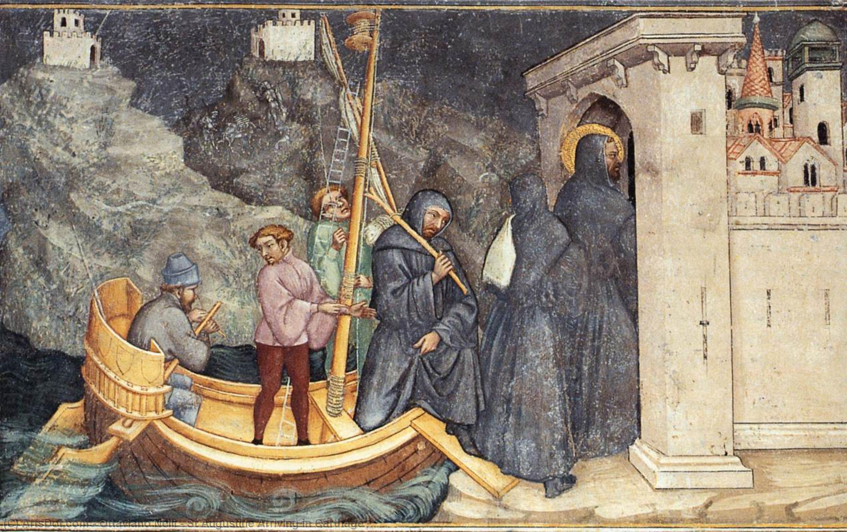 St Augustine Arriving In Carthage — Ottaviano Nelli