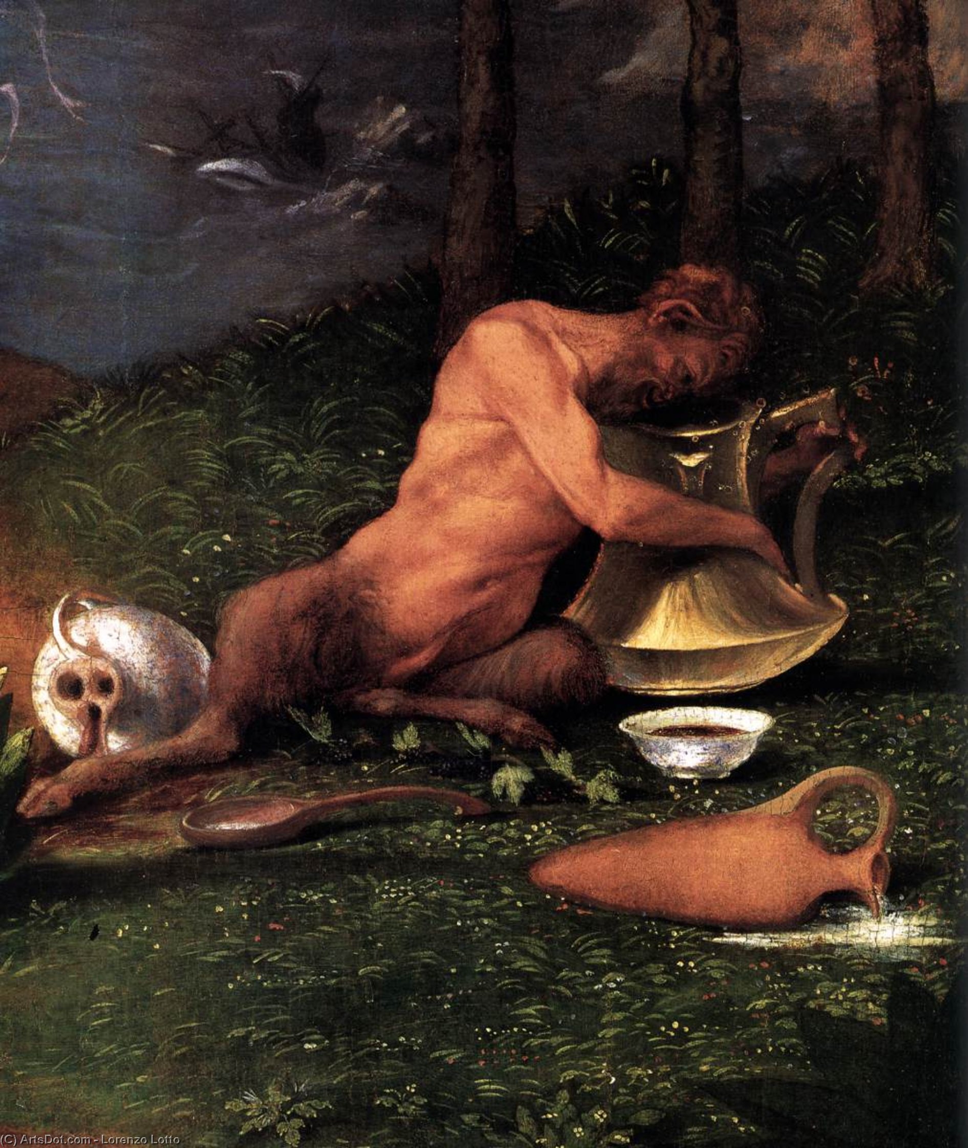Alegoría De La Virtud Y El Vicio (detalle) — Lorenzo Lotto
