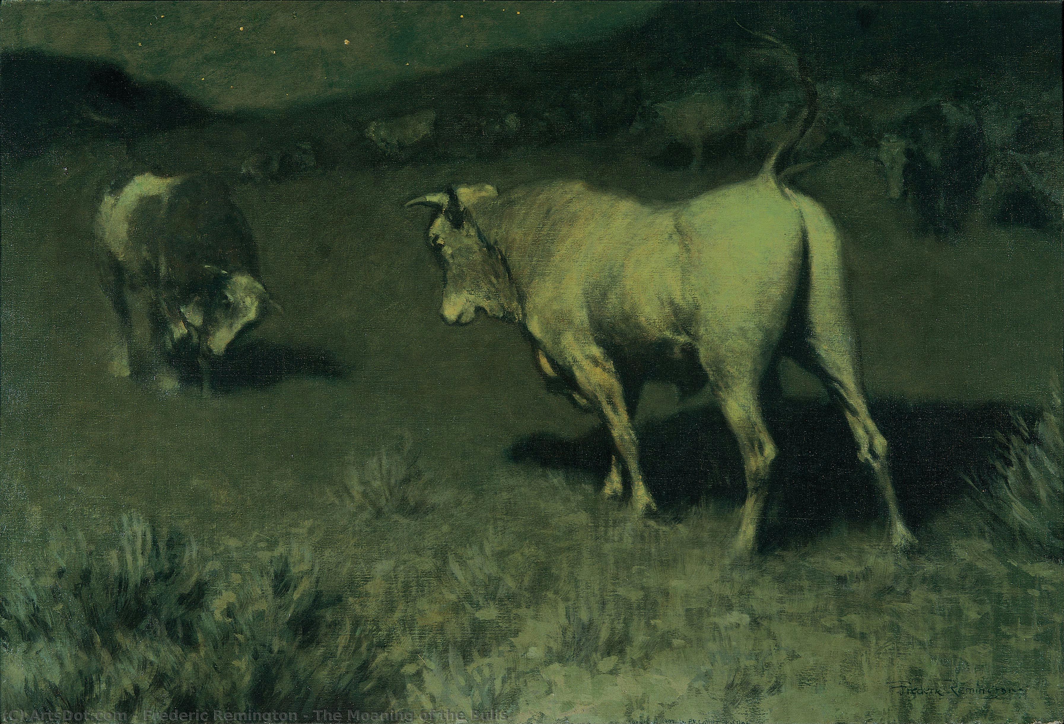 The Moaning Of The Bulls — Frederic Remington