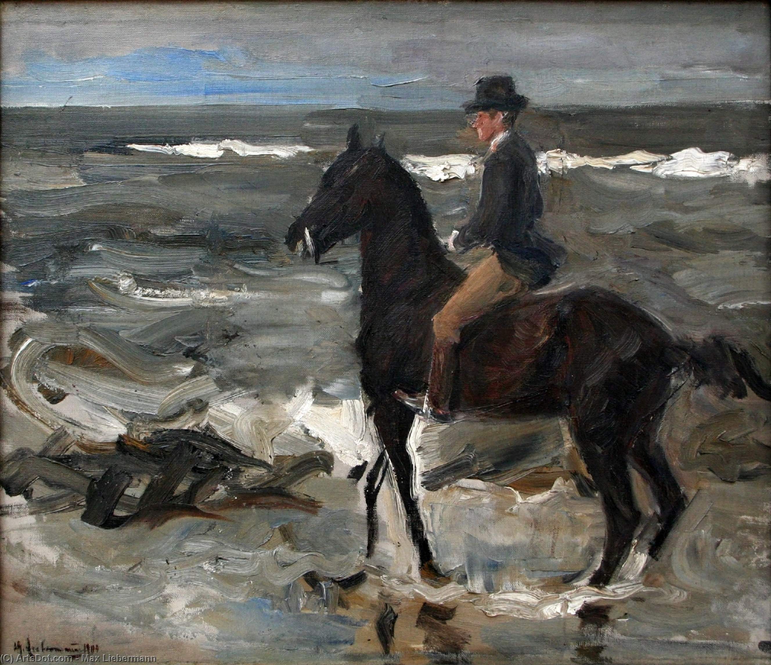 Rider On The Beach — Max Liebermann