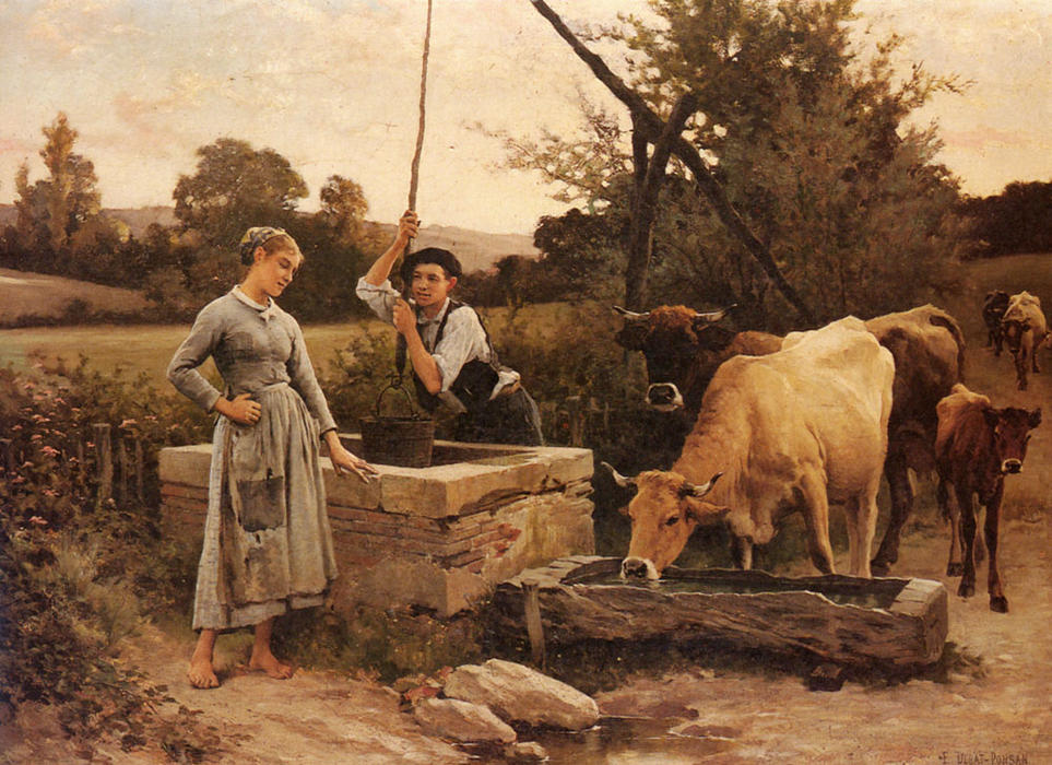 At The Well — Édouard Debat-ponsan