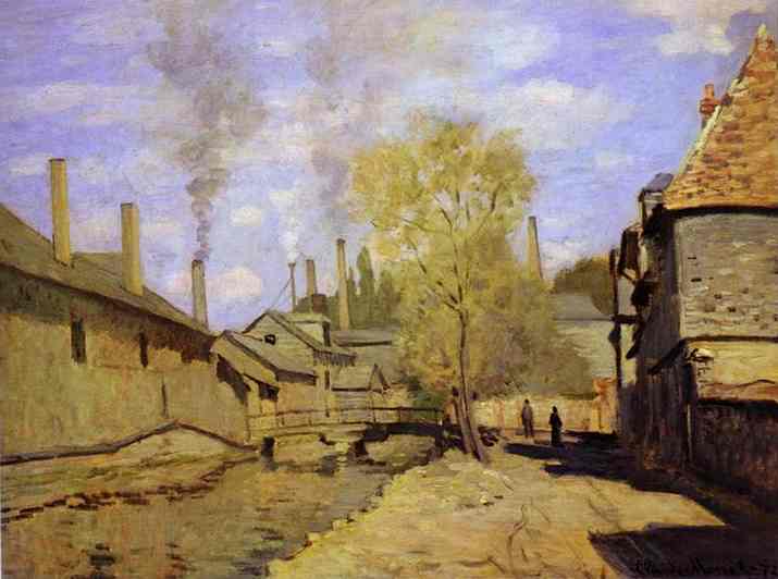 The Robec Stream, At Rouen — Claude Monet