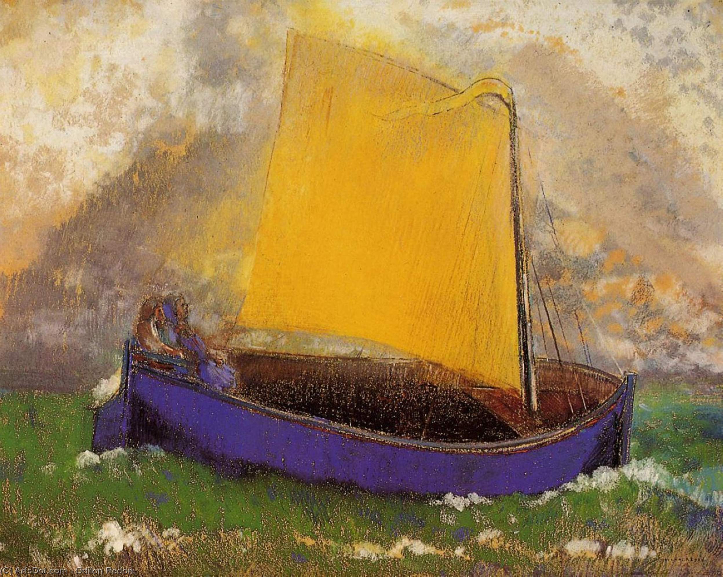 The Mysterious Boat 1 — Odilon Redon