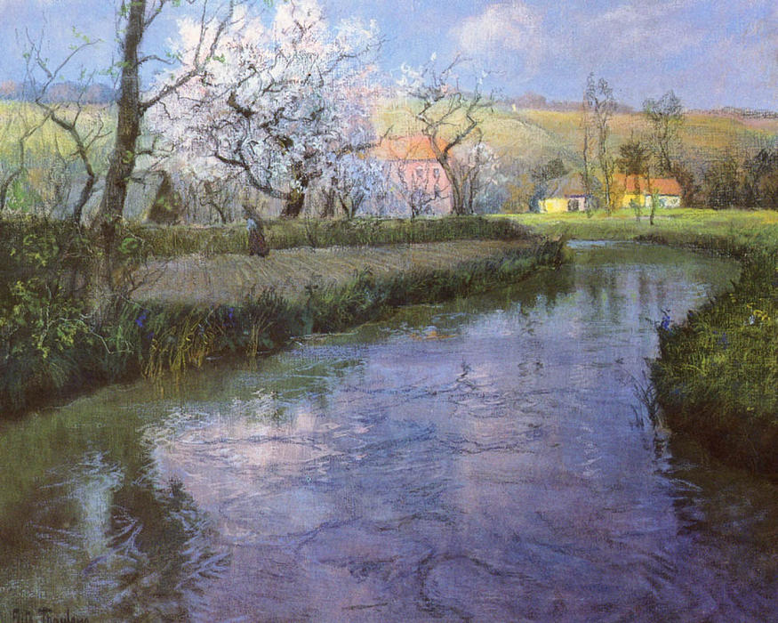 A French River Landscape — Frits Thaulow