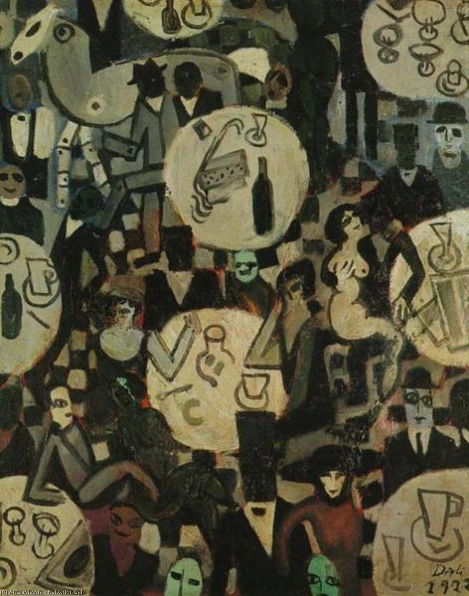 Cabaret Scene, 1922 — Salvador Dalí