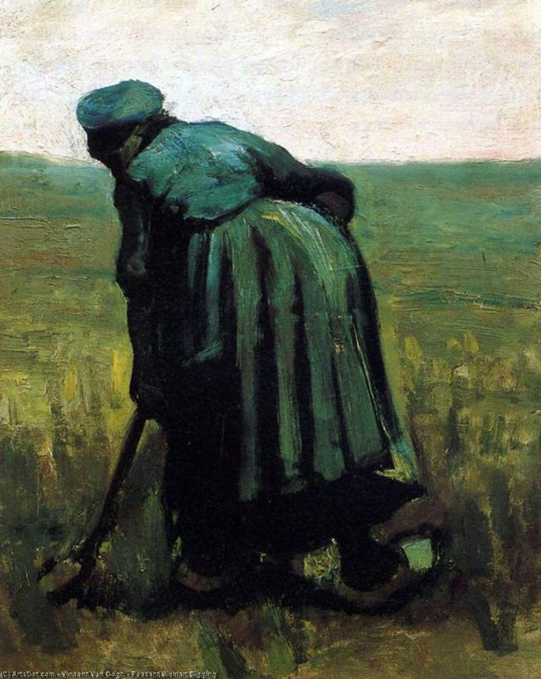 Peasant Woman Digging — Vincent Willem Van Gogh