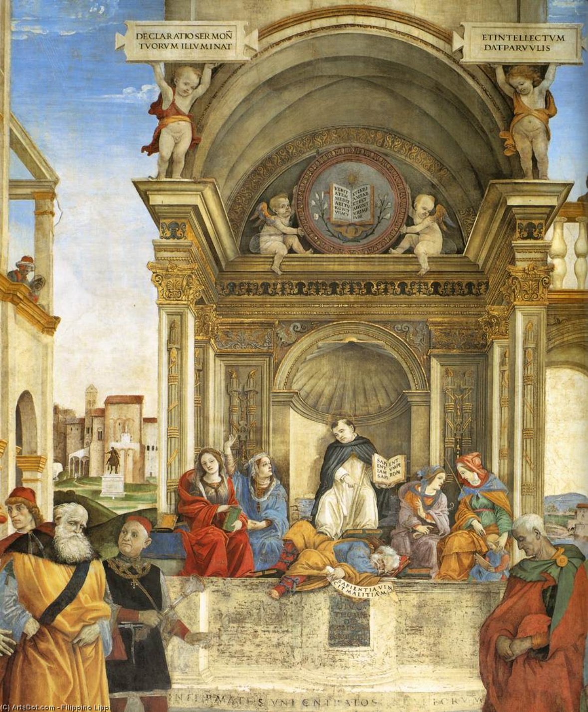 Triumph Des Heiligen Thomas Von Aquin Über Die Ketzer (detail) — Filippino Lippi