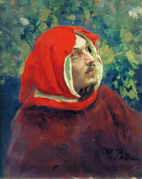 Portrait Of Dante. Study — Ilya Yefimovich Repin