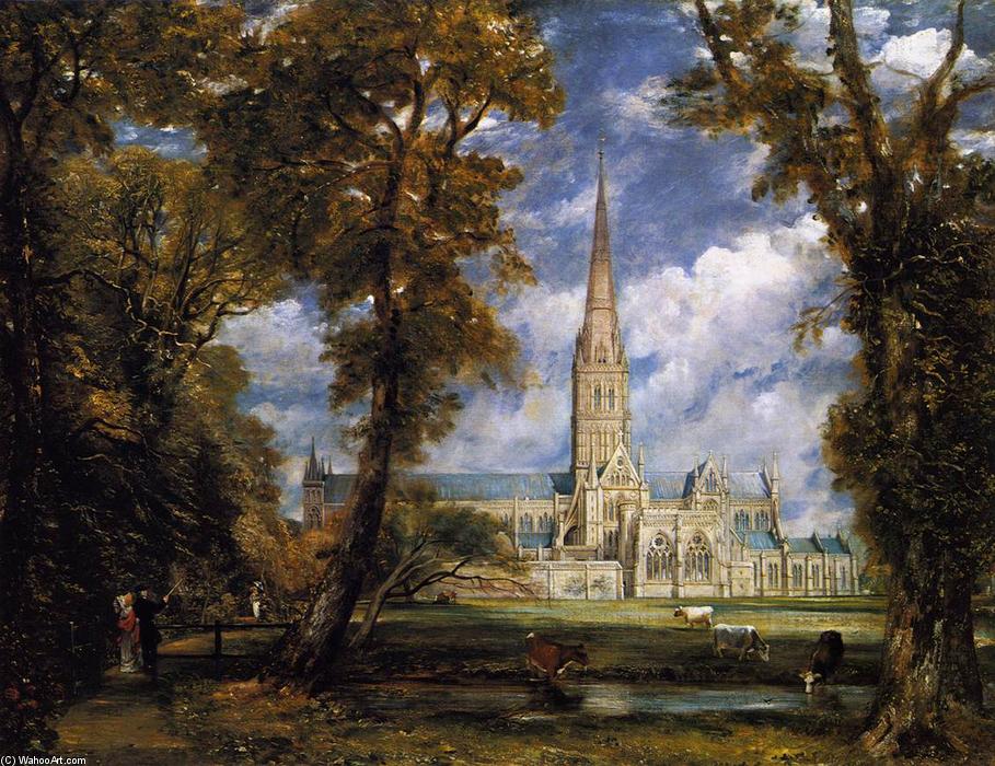 Salisbury Cathedral From The Bishop's Grounds — John Constable