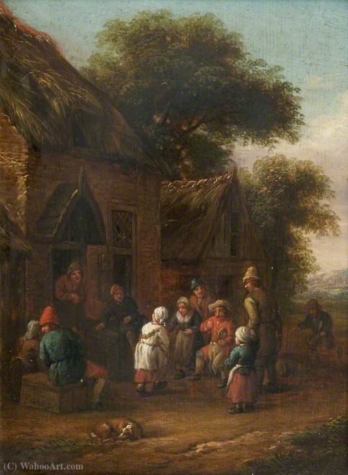 Peasants Before A Cottage — Barend Gael Or Gaal
