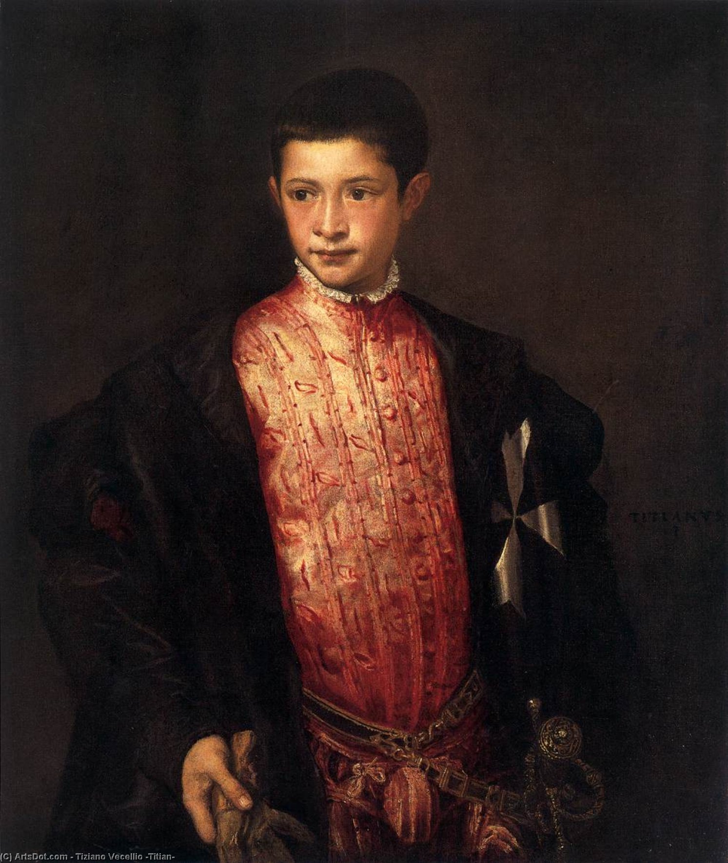 Portrait Of Ranuccio Farnese — Titian