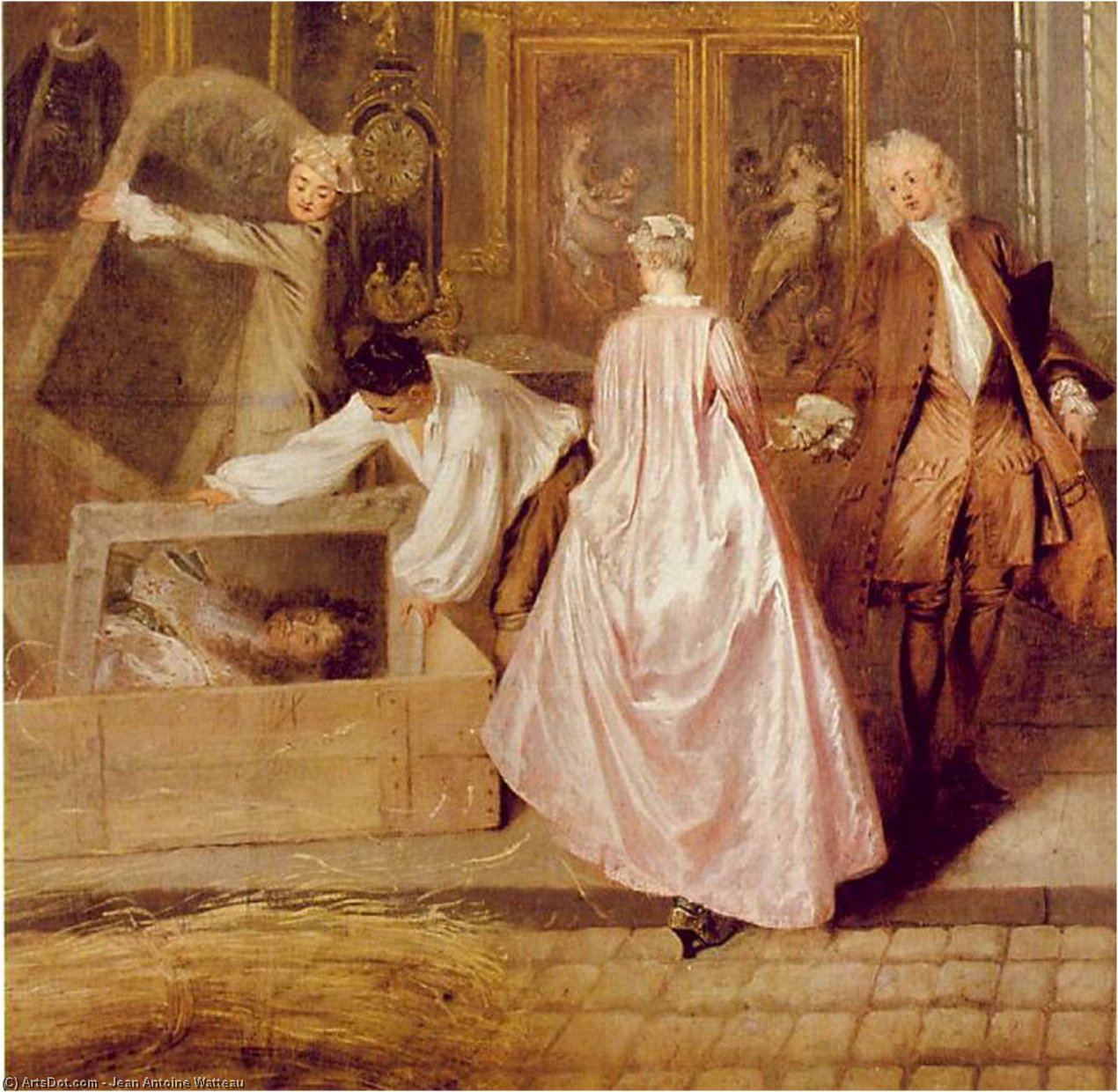 Geraints Shopsign - - (detail) — Jean-antoine Watteau