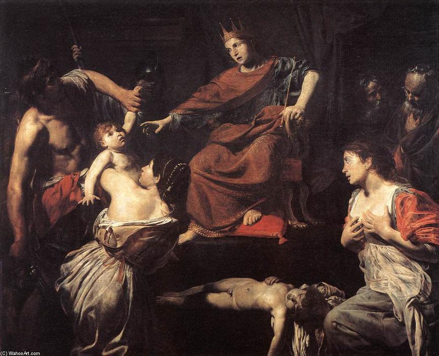 The Judgment Of Solomon — Valentin De Boulogne