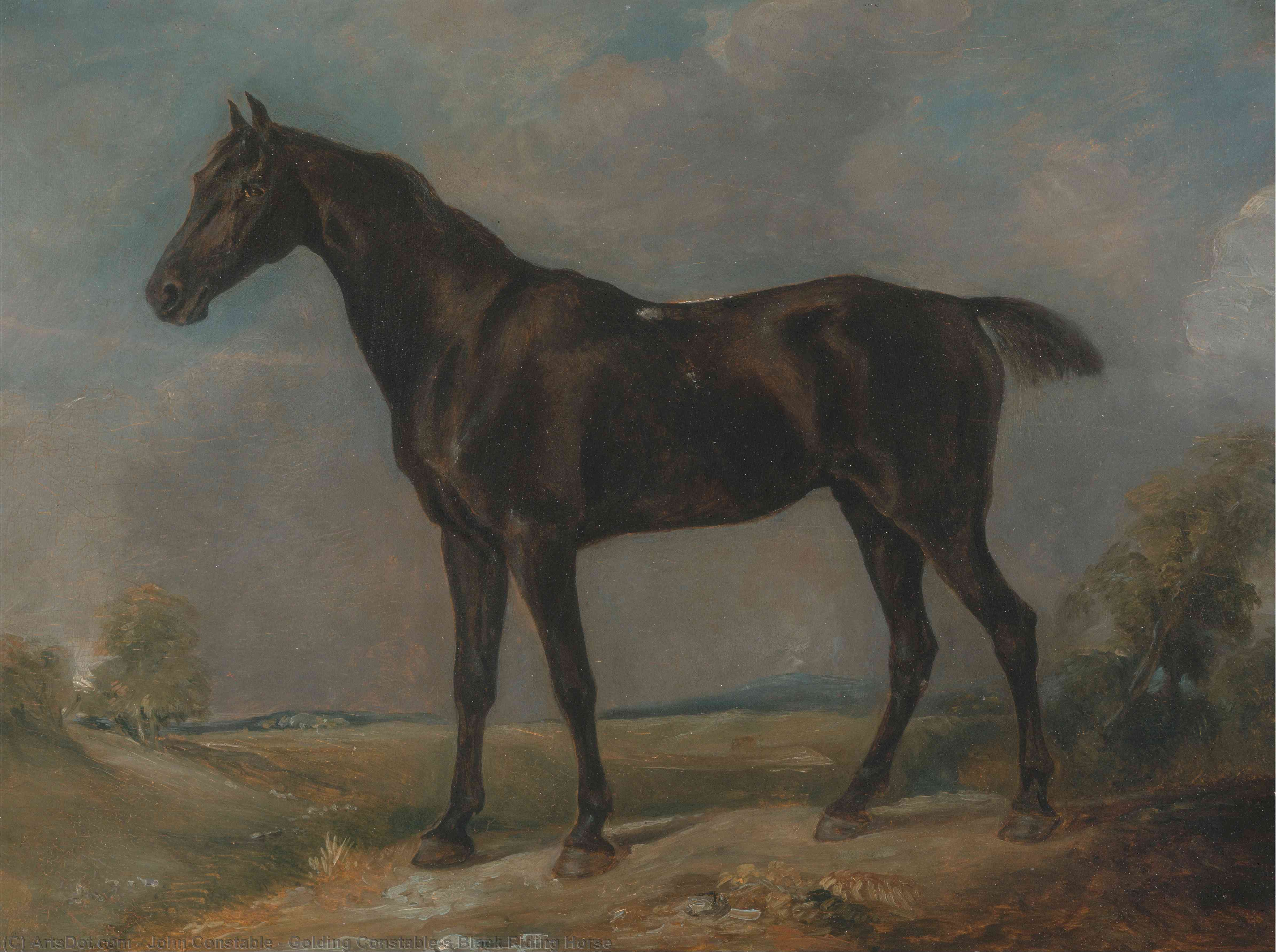 Golding Constable's Black Riding Horse — John Constable