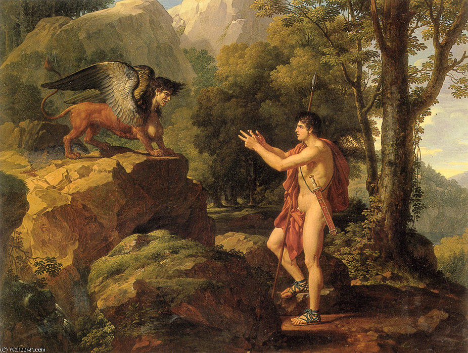 Oedipus And The Sphinx — François Xavier Fabre