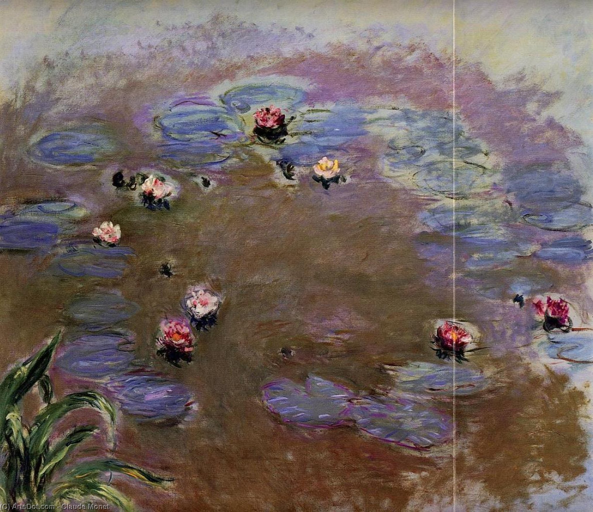 Water-lilies (detail) — Claude Monet