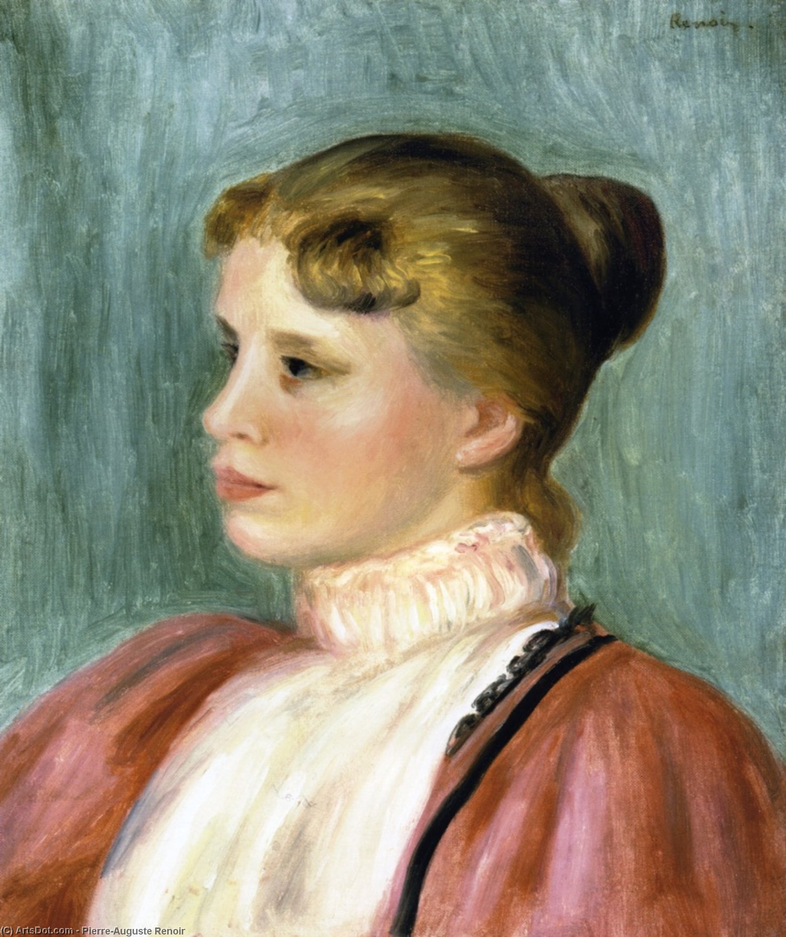 Portrait Of A Woman — Pierre-auguste Renoir